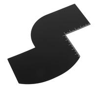 GALPADA Reusable Hairline Styling Tool with Ruler for Barber Shops and Home Use, Black Pp Material Hairline and Beard Alignment Tool for Precise Haircut and Grooming