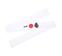 GALPADA Reusable Japanese Cotton Karate Headband Suitable for Different Head Sizes with Safe Design White Chef Accessory for Exercises and Face Washing