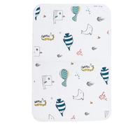 GALPADA Reusable Pet Pee Pads for Home Use with Anti-slip Cotton Material and Five Layers Protection, Waterproof Dog Training Mat Featuring Hippocampal Kingdom Printing and Silicone
