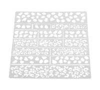 GALPADA Reusable Stainless Steel Spray Paint Camouflage Stencil Template for Model Surfaces and Tank Models Featuring Leopard Print and Camo Patterns for DIY Crafting and Scrapbook Stencil