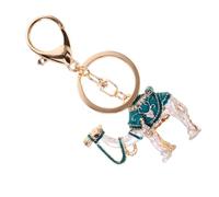 GALPADA Rhinestone Camel Keychain Pendant Lightweight Decorative Charm for Backpacks Purses and Party Bag Fillers 4.02X2.17X0.59In
