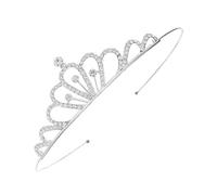 GALPADA Rhinestone Crown Alloy Headband Tiara for Women Hand Made Delicate Crown Decor for Weddings Birthdays Proms and Special Occasions