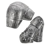 GALPADA Roman Armour Costume Accessories Boys and Girls Shoulder Plate and Arm Pads Set Medieval Cosplay Soldier Shoulder Guards for Boys and Girls Costume Party