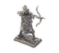 GALPADA Roman Legionnaire Knight Miniature Statue Retro Style for Home Office Desk Ornament and Party Decoration Medieval Accent and Craft Display