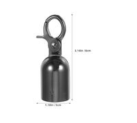 GALPADA Rope End Stopper and Hook 28Mm Zinc Alloy Cord Caps for Crowd Control Barriers and Outdoor Safety Railings, Black Velvet, Pack of 4