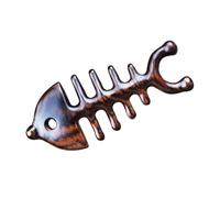 GALPADA Rosewood Massage Comb Fish Bone Shaped Wooden Massager for Body Scalp Deep Tissue Relief Dry Scalp Care