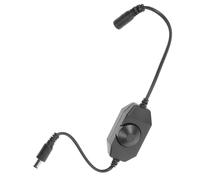 GALPADA Rotary Dimmer Switch and 6a Capacity for Monochromatic LED Lights with/off Control, Ip65 Rated Plastic Single Circuit LED Brightness Controller for Desk Lamp