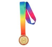 GALPADA Rotatable Gold Sports Medal with Ribbon for Soccer, Basketball, Baseball and Cycling - First Place Winner Trophy Cup for School Competitions and Field Day Awards