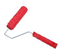 GALPADA Rubber Pattern Paint Roller 29.8x18.3x4cm for Consistent Pattern Coverage, Ergonomic Design, Wood Grain Texture Embossing Tool for Furniture and Paper Crafting and Home Decoration