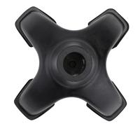 GALPADA Rubber Walking Stick Feet Cover Non-Slip Protective Crabstick Leg Cover for Stability Concrete Asphalt and Gravel Easy to Install Black