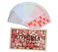 GALPADA Russian Lotto Bingo Game with Number Chessboard and Portable Family Board Game for Logical Thinking Teamwork Development and Interactive Party Fun