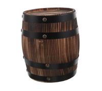 GALPADA Rustic Oak Wooden Money Bank Large Barrel Coin Box for Creative Only-save Piggy Bank Vintage Style Desktop Savings Pot for and Financial Habit Formation
