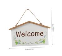 GALPADA Rustic Wooden Welcome Sign for Front Door Door Hanging Decoration with Bold Lettering Charming Wall Mount Plaque for Weddings Store Entrances and Farmhouse Decor