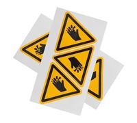 GALPADA Safety Warning Stickers for Machinery with Strong Waterproof Adhesive 6Pcs Injury Prevention Labels Featuring Visible Cut Hand Symbol for Electrical Equipment Use