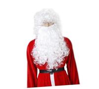 GALPADA Santa Wig Beard Men's Christmas Costume Accessory Santa Claus Fake Beard