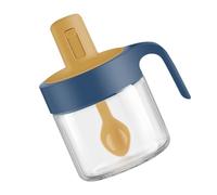 GALPADA Seasoning Spice Jar with Airtight Lid Integrated Spoon Salt Sugar Storage Container for Kitchen Organization for Spices Condiments Seasoning