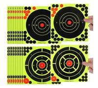 GALPADA Self-adhesive Shooting Target Stickers Type 2 and Type 3 Circle Targets 15 Pcs 30 Pcs Sports Accessories for Archery and Darts for Indoor and Outdoor