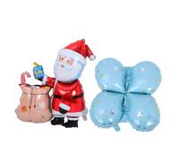 GALPADA Self-standing Giant Santa Claus Balloon for Christmas and Year Party Decorations Holiday Prop for Shops Homes and Outdoor Festive Displays