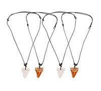 GALPADA Shark Pendant Necklace Set 4Pcs Adjustable Faux Bone Carving for Men, Coastal Style Jewelry Tropical Travel Souvenir for Beach and Summer