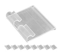 GALPADA Shelf Label Holder and Universal Fit PVC 20pcs with High Transparency Price Display Sign Stand for Retail and Display Use for Supermarket and Shop Shelves