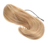 GALPADA Short Synthetic Ponytail Hair Extension with Claw Clip, Comfortable to Wear Wavy Hair Accessory in Khaki for Shopping and Live Show, Realistic and Sturdy Hairpiece Random Color