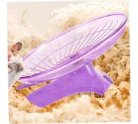 GALPADA Silent Hamster Wheel with Stand for Guinea Pigs Chinchillas Gerbils Low Noise Flying Saucer Exercise Wheel for Small Pets Like Squirrels Hedgehogs and Dwarf Hamsters
