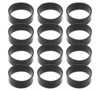 GALPADA Silicone Cable Ties Silicone Elastic Bands 600pcs Reusable Cord Ties Black for USB Cords and Data Wires Office Travel Organization