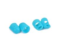 GALPADA Silicone Guitar Fingertip Protectors Easy to Put and Take Sky Blue 4 Pcs Reusable Finger Caps for Ukulele and Banjo for Beginners and Guitarists