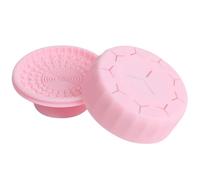GALPADA Silicone Makeup Brush Cleaner Box Dual-use Makeup Tool Cleaning Pad for Brushes Sponges Eggs Elastic Non-deforming Design for Home and Salon Use Reusable Professional Cleaning Mat