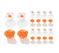 GALPADA Silicone Pedicure Toe Dividers 16Pcs Flower Toe Separators Soft Flexible Spacers for Nail Polish, Comfortable Correctors for Nail Art and Foot Care, Two Styles 3X2.2Cm/1.2X0.9In