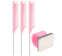 GALPADA Silicone Wrist Strap Pin Cushion with Magnetic Holder and Hair Parting Comb Set, Pp Material, for Daily Use at Home and Tailor Shops, for Hairdressers and Clothing Designers