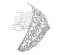 GALPADA Silver Alloy Crystal Crown for Women Bridal Tiara with Dazzling Rhinestones Versatile Princess Headpiece for Wedding Birthday Prom and Costume Parties