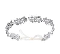 GALPADA Silver Alloy Wedding Headband for Bride and Bridesmaid, Gorgeous Rhinestone Hair Accessory, Elegant Photo Prop and Hair Decor, for Birthday or Valentine's Day