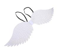 GALPADA Silver Angel Wings Halloween Costume Accessory for Circus Theme Party Decorations Masquerade Ball Carnival Photo Props for Boys