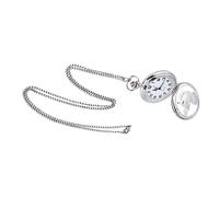 GALPADA Silver Mechanical Pocket Watch for Decoration Use, Metal Glass | Mini Size, Can be Worn on Neck, Watch Pendant Style, Vintage-inspired 1920s Look