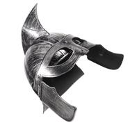 GALPADA Silver Medieval Knight Helmet Lightweight Roman Soldier Costume Headgear for Adults Secure Slip-resistant Fit Greek Warrior Cosplay Hat for Theater Party and Halloween