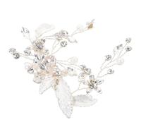 GALPADA Silver Wedding Hair Clip Featuring Fine Handcrafting and Elegant Unique Design for Brides with Zinc Alloy Material with Rhinestone Decoration for Weddings and Evening Parties