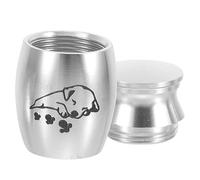 GALPADA Small Alloy Pet Urn Casket Memorial Keepsake Metal Dog Ashes Container for Cremation Remembrance