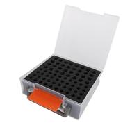 GALPADA Small Battery Storage Organizer Box with Plastic Shell and Sponge Padding for Efficient Battery Recycling and Sorting in Offices, Homes, and Schools
