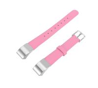 GALPADA Smartwatch Leather Strap Compatible with Fitbit Hr Durable Pink Replacement Watch Band for Comfortable Wear for Men and Women