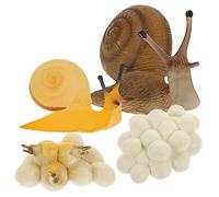 GALPADA Snail Growing Cycle Model Educational Interactive Cognitive Figurines Realistic Plastic Snail Life Stages Teaching Aid for Early Learning and Home Decor