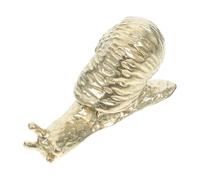 GALPADA Snail Shape Brass Cabinet Door Handles Gold Drawer Pulls Small Kitchen Cupboard Knobs for Bathroom Bedroom Furniture Hardware