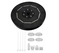 GALPADA Solar Fountain Pump with 7 Colour LED Lights and Rechargeable Battery, 3.5w Plastic Garden Water Fountain Pump for Bird Bath, 240l/h Water Flow Rate, for Outdoor Pond Decoration