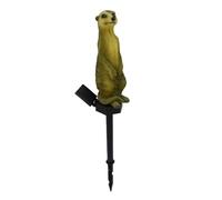 GALPADA Solar Light Garden Decor Lamp with Adorable Mongoose Shape, Resin Material, Fine Workmanship and Manual Painting, Waterproof Outdoor Solar Lights for Patio and Lawn Decoration