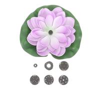 GALPADA Solar-Powered Fountain Landscaping Lotus-Style Solar Fountain Floating Waterscape Outdoor Garden Automatic Operation Easy to Clean Abs Material