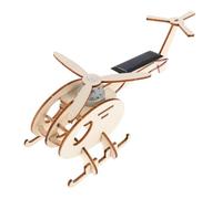 GALPADA Solar Powered Wooden Helicopter Kit DIY Science for High Efficiency Solar Panel Hands Assembly Educational Stem Model for Creative Learning and Sustainable Play
