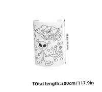 GALPADA Space Theme Coloring Wall Stickers Large Drawing Paper Roll for Creative Art Play Non-Marking Sticky Paint Surface for Birthday Decorations and Early Learning