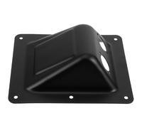 GALPADA Speaker Terminal Junction Box with Square Iron Base, Black Speaker Wire Wall Plate for Loudspeaker Accessory, Strengthens Connection and Enhances Sound Experience for Stage Music