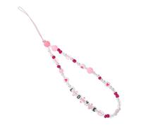 GALPADA Special Shaped Imitation Pearl Pentagram Eye Lost Phone Chain Lanyard Decorative Beaded Wrist Strap for Mobile Phones Easy Installation Durable and Fade Resistant Design for Secure