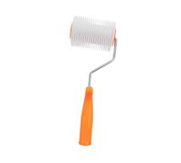 GALPADA Spiked Screed Roller Self Leveling Flooring Tool for Epoxy Paint with Teeth Height Defoaming Brush Plastic Construction Lightweight and Compact for DIY and Professional Use